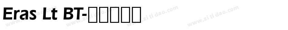 Eras Lt BT字体转换